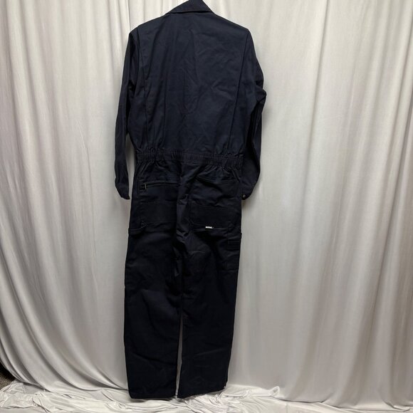 Berne Coveralls Mens Size Small Chest 36-38in Durable Navy Durable Workwear NEW - Picture 3 of 11